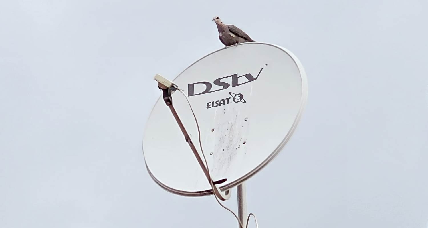 Smart LNB SCD2 dish setup for DSTV Extra View installation in Pretoria home connecting two decoders