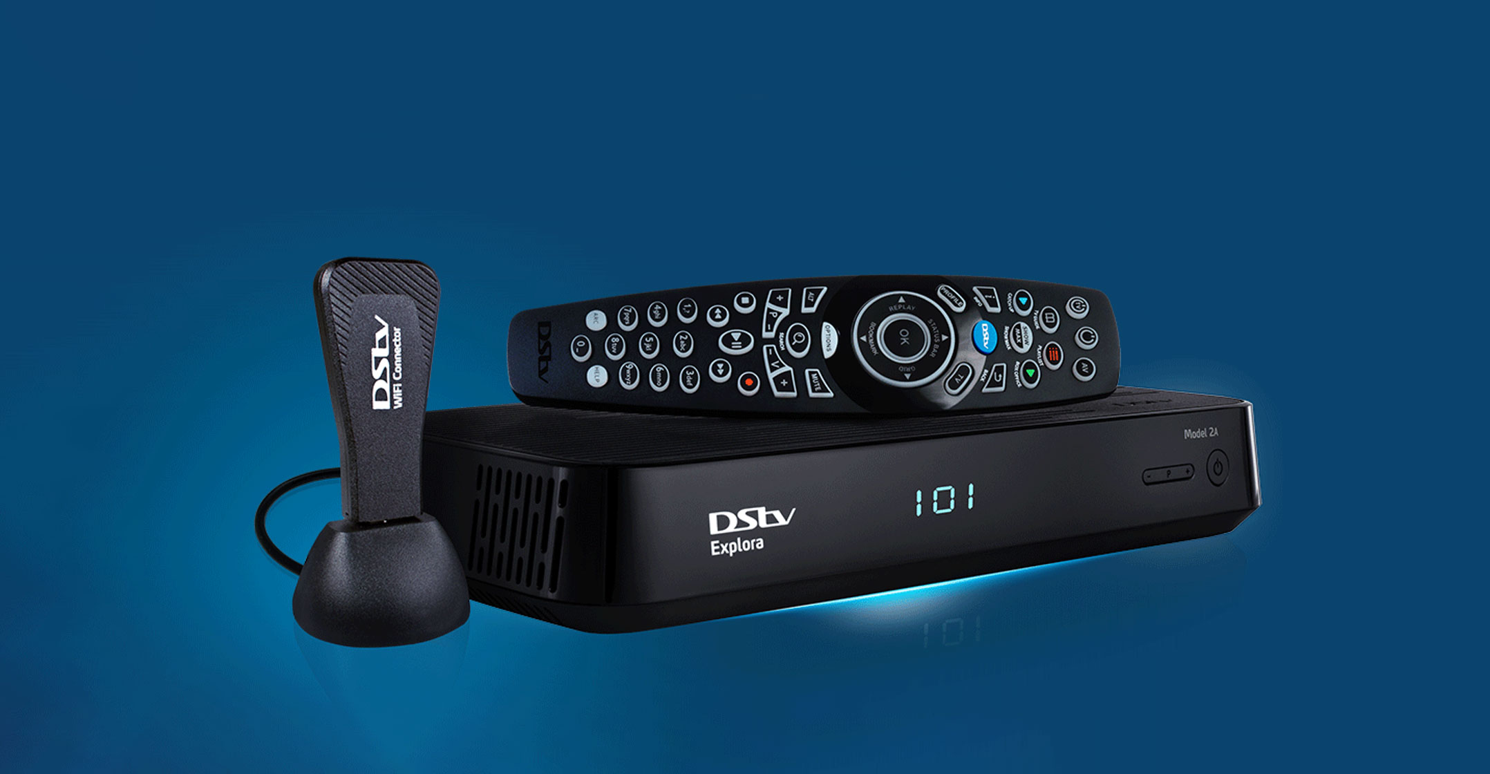 DSTV commissioning specialist setting up streaming services Catch Up Showmax and BoxOffice via Wi-Fi connector at Sandton home